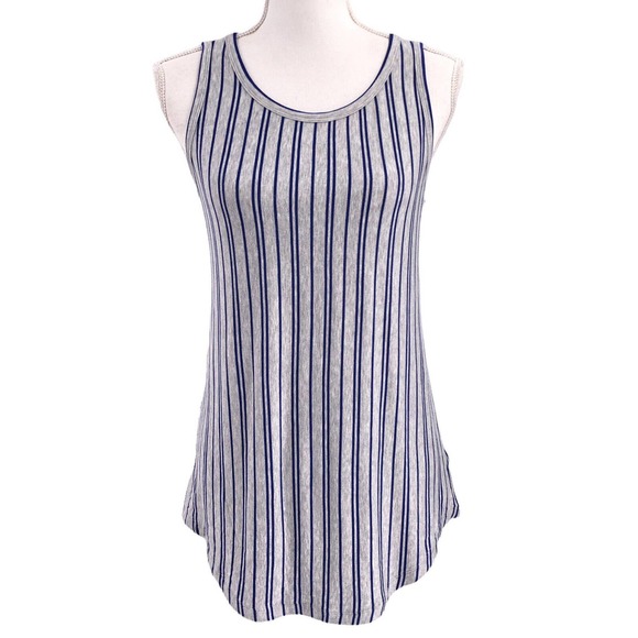 Cabi NWOT Womens Size XS Pullover Striped Keyhole Ticker Tank Top Stretch Knit - Picture 1 of 8